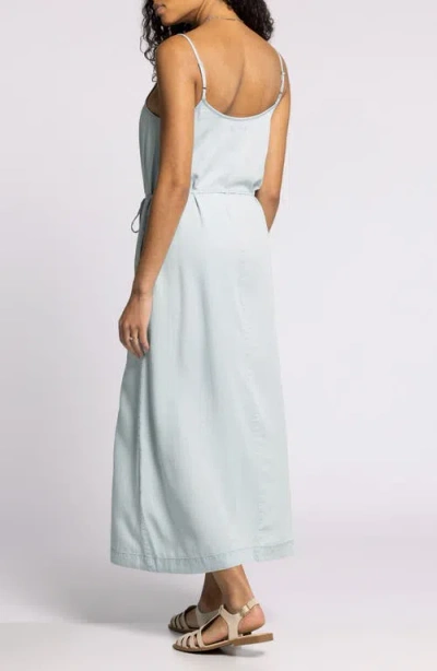 Thread & Supply Lyra Chambray Maxi Dress In Gray