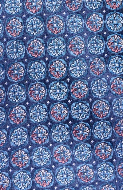Nordstrom Glover Medallion Silk Tie In Blue