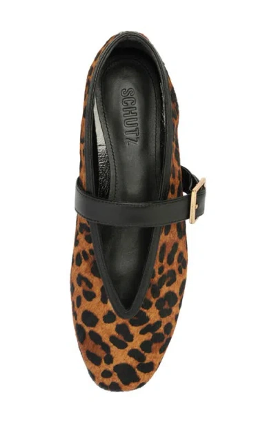 Schutz Courtney Patent Leather Mary Jane Flat In Multi