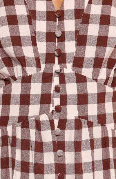 Petal And Pup Petal & Pup Robinson Check Midi Dress In Multi