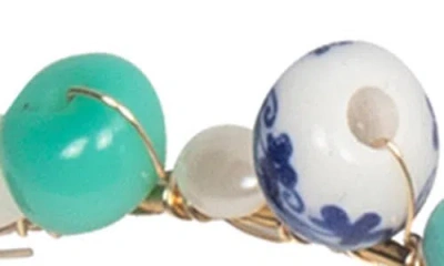 Jennifer Behr Marietta Semiprecious Stone Headband In Gold