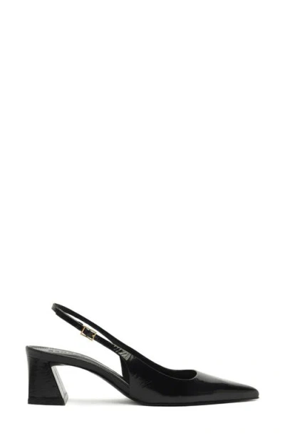 Schutz Rhonda Mid Slingback Pointed Toe Pump In Black