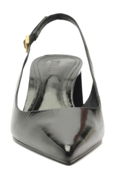 Schutz Rhonda Mid Slingback Pointed Toe Pump In Black