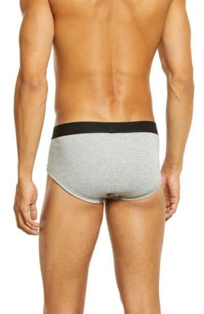 Tom Ford 2-pack Cotton Stretch Jersey Briefs In Gray