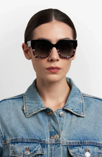 Stuart Weitzman 51mm Gradient Square Sunglasses