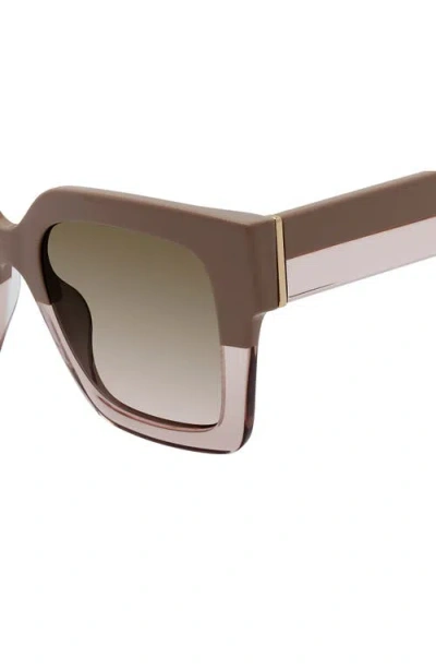 Stuart Weitzman 51mm Gradient Square Sunglasses