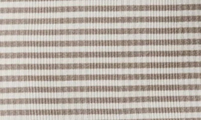 Splendid Lina Stripe Rib Cotton Blend Tank Dress In Neutral