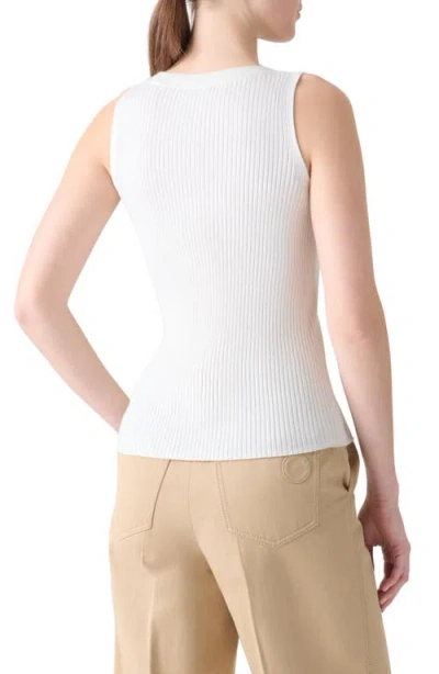 Akris Punto Crewneck Cotton Rib Tank Top