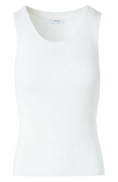 Akris Punto Crewneck Cotton Rib Tank Top
