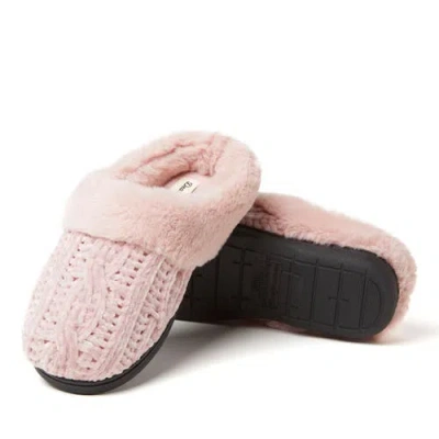 Dearfoams Claire Cable Knit Chenille Clog Slipper