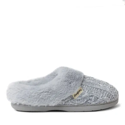 Dearfoams Womens Claire Cable Knit Chenille Clog Slipper In Multi