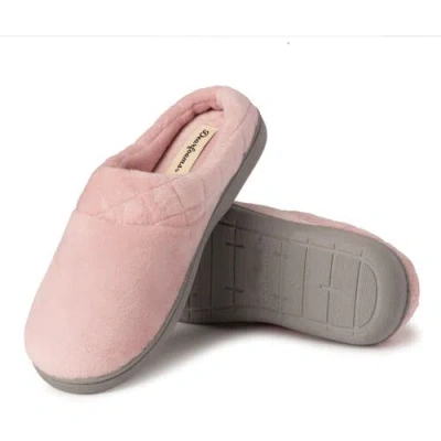Dearfoams Darcy Quilted Cuff Velour Clog Slipper In Multi