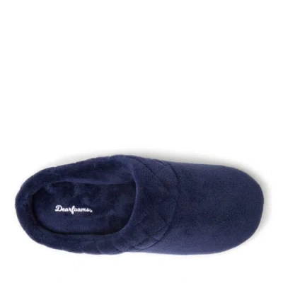 Dearfoams Darcy Quilted Cuff Velour Clog Slipper In Multi