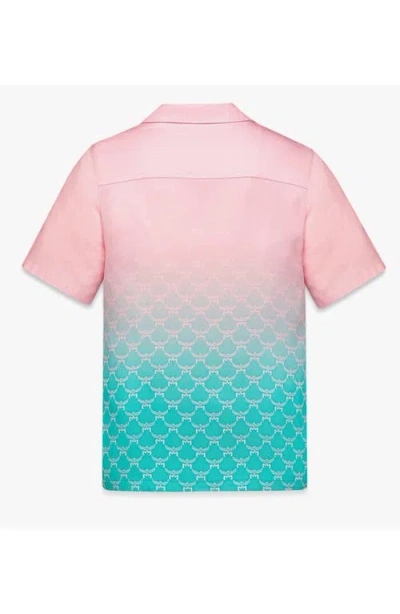Mcm X Snipes Gradation Monogram Shirt In Pink