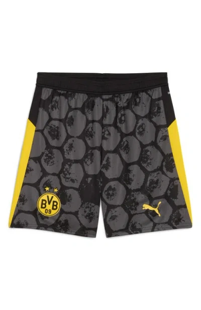 Puma X Kidsuper Bvb Replica Performance Mesh Soccer Shorts In Gray