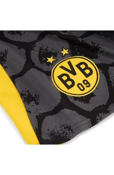 Puma X Kidsuper Bvb Replica Performance Mesh Soccer Shorts In Gray