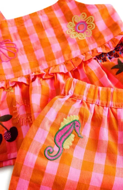 Next Kids' Gingham Top & Shorts Set In Multi