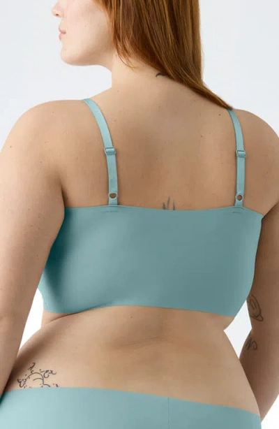 True & Co. True Body Lift Triangle Adjustable Strap Bra In Blue