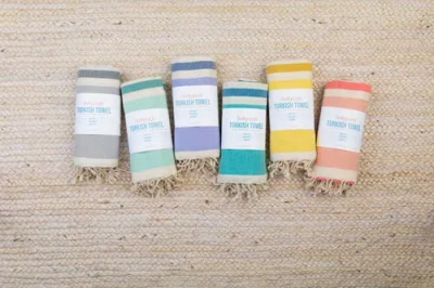 Feelgoodz Artisan Crafted Cotton Turkish Towel Beach Bath Oeko-tex Certified