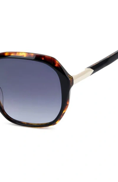 Fossil 54mm Gradient Rectangular Sunglasses