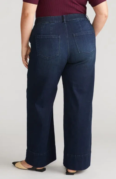 Universal Standard Carol High Waist Stretch Wide Leg Jeans In Blue