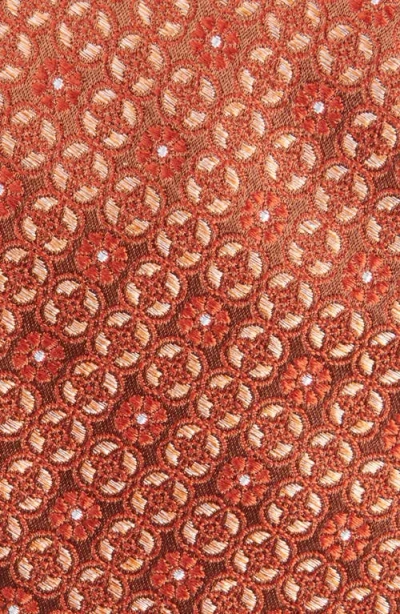 Nordstrom Stanton Neat Silk Tie In Orange