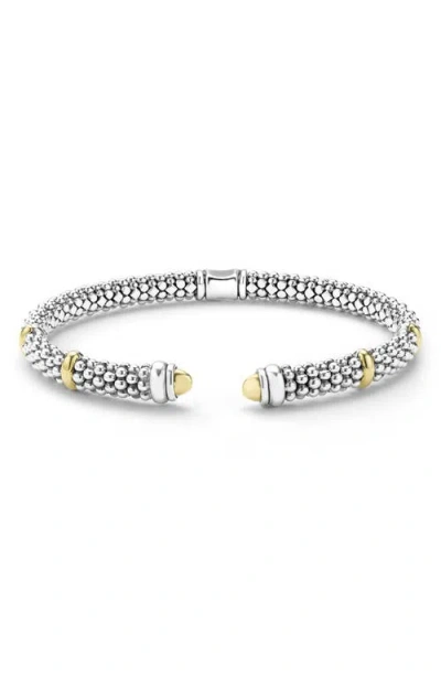Lagos Signature Caviar Versa Cuff Bracelet