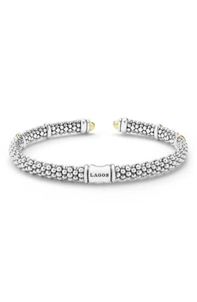 Lagos Signature Caviar Versa Cuff Bracelet