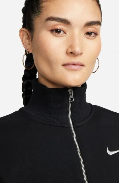 Nike Sportswear Phoenix Fleece Crop Sweatshirt In Black