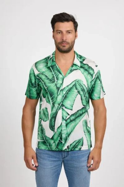 Monfrere Bond Button Down Shirt In Green