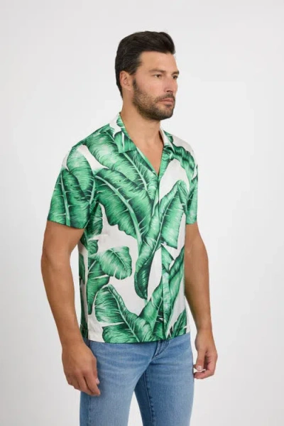 Monfrere Bond Button Down Shirt In Green