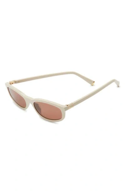 Miu Miu 54mm Oval Sunglasses In Neutral
