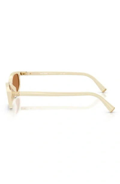 Miu Miu 54mm Oval Sunglasses In Neutral