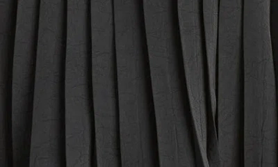 Vince Pleated Sleeveless A-line Top In Black