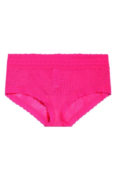 Meundies Allover Lace Hipster Briefs In Pink