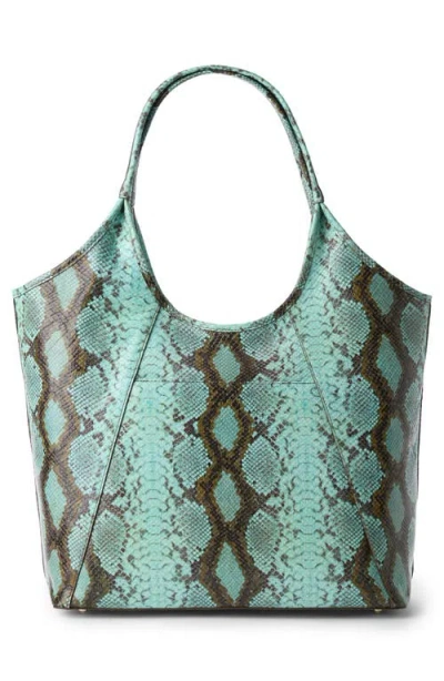 Brahmin Iona Snake Embossed Leather Tote Bag