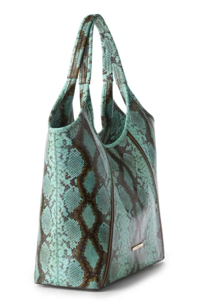 Brahmin Iona Snake Embossed Leather Tote Bag
