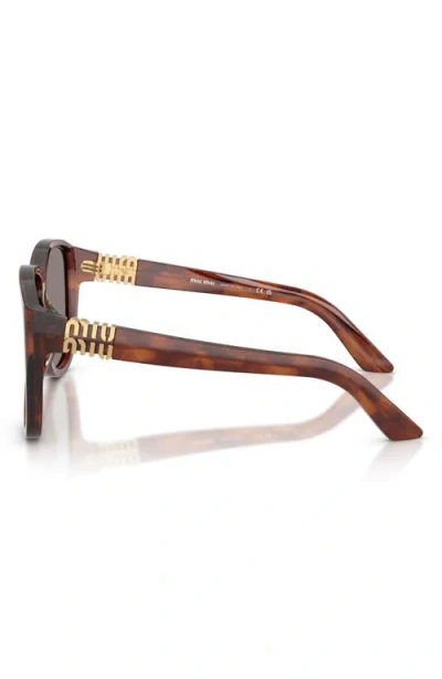 Miu Miu 61mm Pilot Sunglasses In Brown