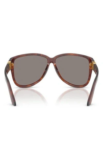 Miu Miu 61mm Pilot Sunglasses In Brown