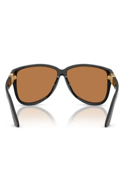 Miu Miu 61mm Pilot Sunglasses In Black