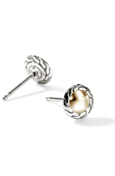 John Hardy 14kt Yellow Gold Essential Stud Earrings In Gold