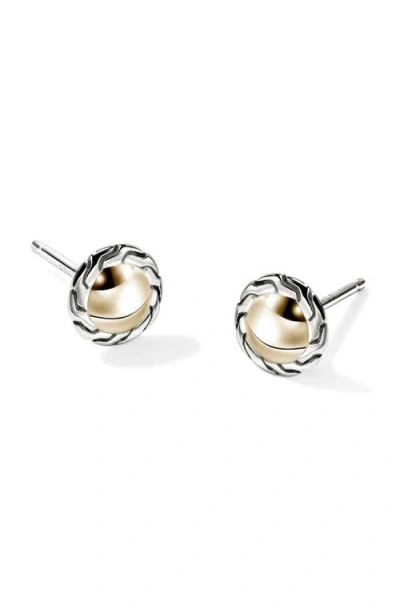 John Hardy 14kt Yellow Gold Essential Stud Earrings In Gold