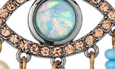 Kurt Geiger London Evil Eye Chandelier Earrings In Gold