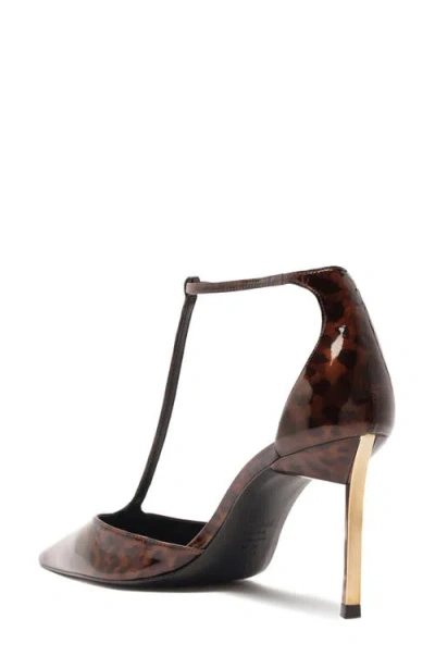 Schutz Allure Pointed Toe T-strap Pump In Multi