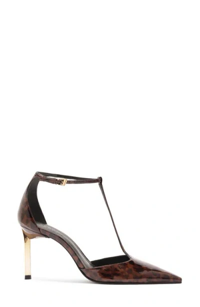 Schutz Allure Pointed Toe T-strap Pump In Multi