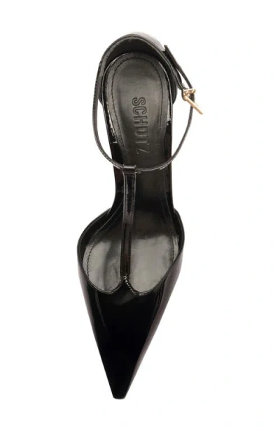 Schutz Allure Pointed Toe T-strap Pump In Multi