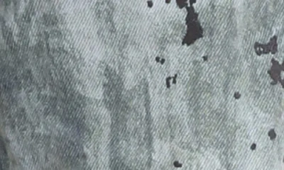 Purple Brand Worn Embroidered Camo Baggy Fit Jeans In Light Indigo In Gray
