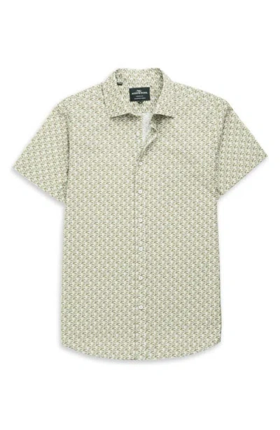 Rodd & Gunn Avonside Short Sleeve Organic Cotton Button-up Shirt In Green