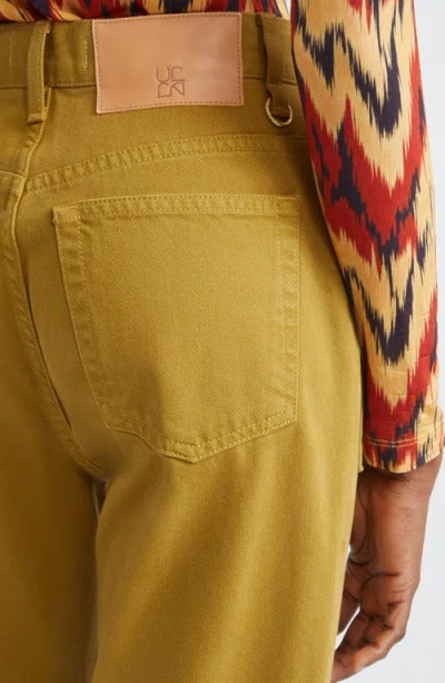 Ulla Johnson The Lou Button Fly Flare Jeans In Brown