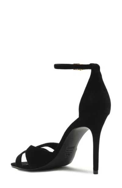 Schutz Hilda Leaf Suede Stiletto Sandals In Multi